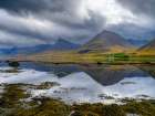 Iceland. Landscape in Dyrafjordur during autumn. Art Print